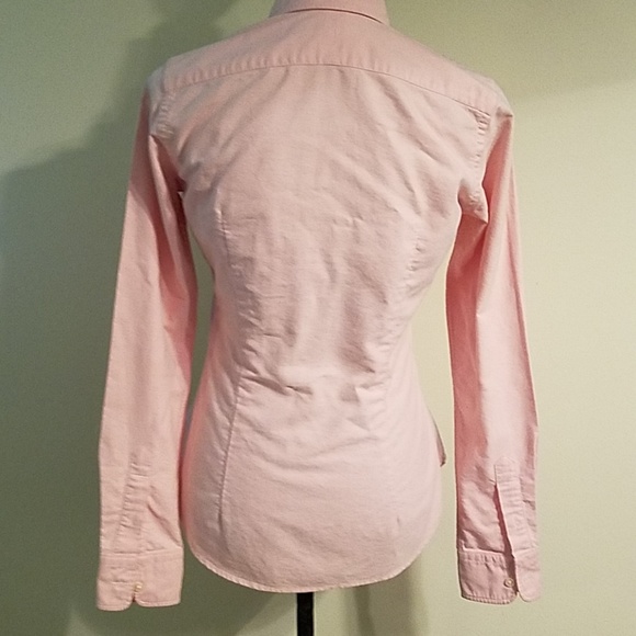 POLO Ralph Lauren Pink long sleeve  Shirt. Size 4 - Picture 3 of 4